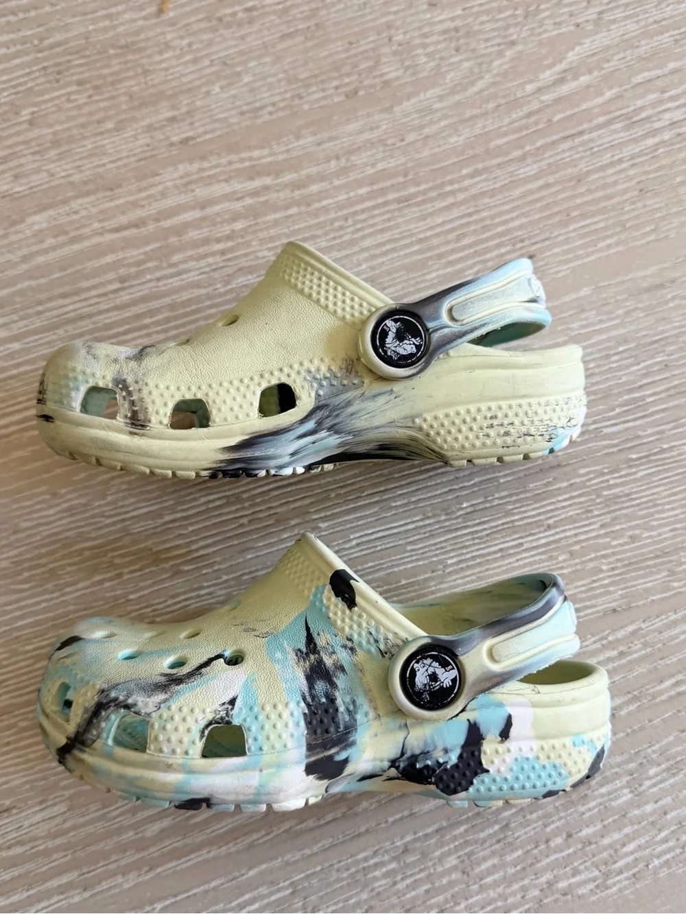 Toddler Crocs Classic Marbled Clog Frothy Green, 8